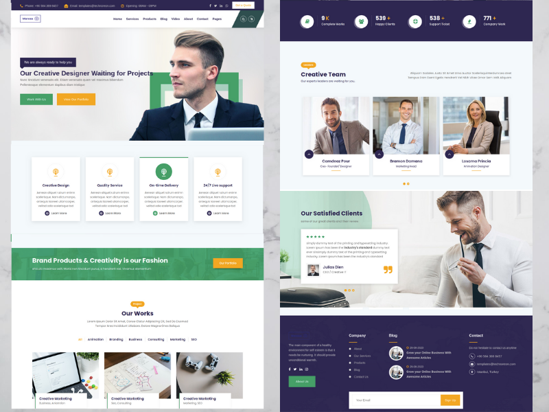 technoreon aurora template