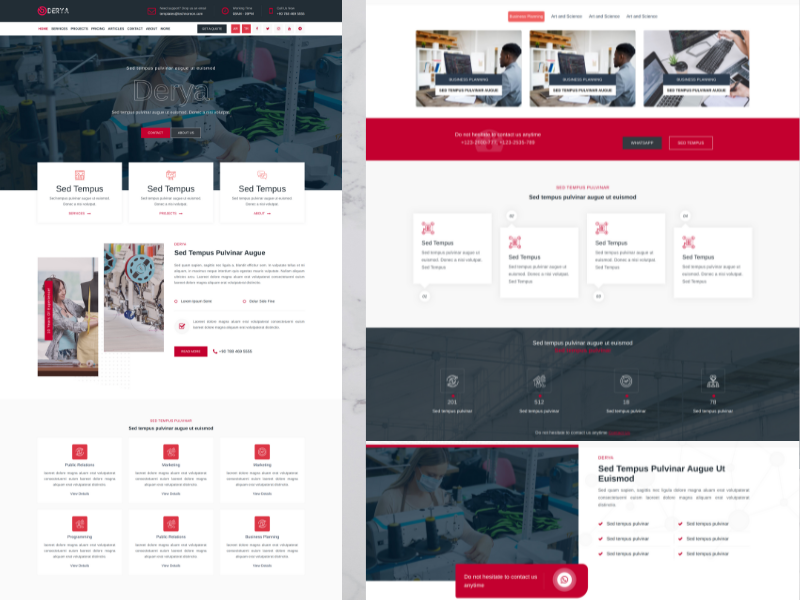 Derya - Website Template