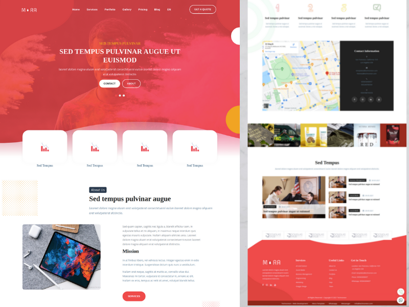 Mora - Web Template